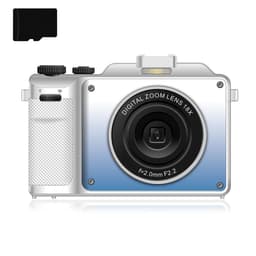 Digitaalikamera 4K/48MP/18X digitaalinen zoom/automaattitarkennus/kaksoiskamera 32GB TF-kortilla Valkoinen