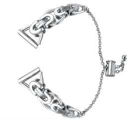 Ruostumattomasta teräksestä valmistettu kellonranneke Huawei Bandille Silver 20 mm