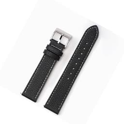 Kellon hihnan vaihto Rolexille ja Swtachille Musta 20 mm