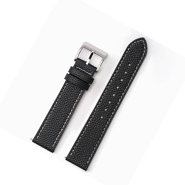Kellon hihnan vaihto Rolexille ja Swtachille Musta 20 mm