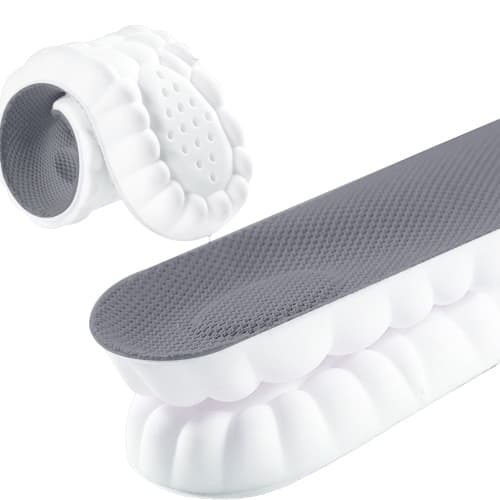 4D ultramjuka och andningsbara iläggsulor 1 par Grå 37-38