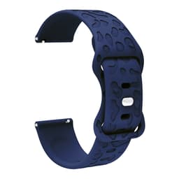 22 mm silikonikellon ranneke Samsung Gear S3 Classicille, Huawei Watch 3:lle, Ticwatchille Tummansininen
