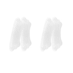 Hælbeskyttelse / skoinnlegg 2-par Gjennomsiktig XL