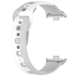Silikonklokkerem for Xiaomi Mi Band 8 Pro/Redmi Watch 4 Hvit+grå