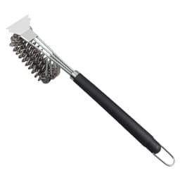 Rengjøringsbørste for grill med trehodede stålbørster