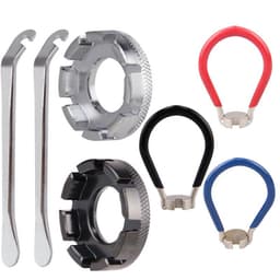 Polkupyörän puoliavaimen rengasvipu pyörän korjaussarja 7-osainen