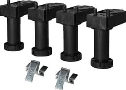 Epoq lave sokkelben 12 cm (sort) 4-pk.