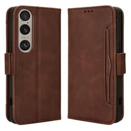 Wallet Stand Flip-telefonetui til Xperia 1 VI - Brun