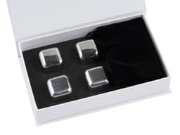 Whisky stones steel 4 pcs