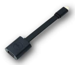 DELL USB-C - USB-A 3.0, 0,131 m, USB-C, USB-A 3.0, Sort