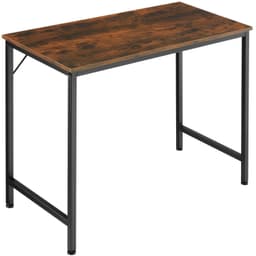 tectake Skrivbord Jenkins - Industriellt mörkt trä, rustikt, 80 cm