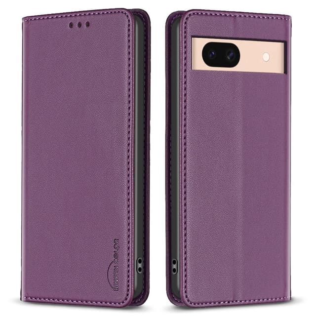BINFEN COLOR För Google Pixel 8a Fodral Telefonfodral - Mörklila