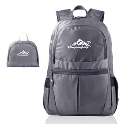 Sammenleggbar ryggsekk 36L unisex vanntett (grå)