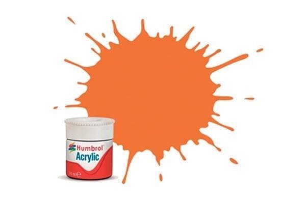 Akrylmaling oransje 14 ml - Klar erstatning