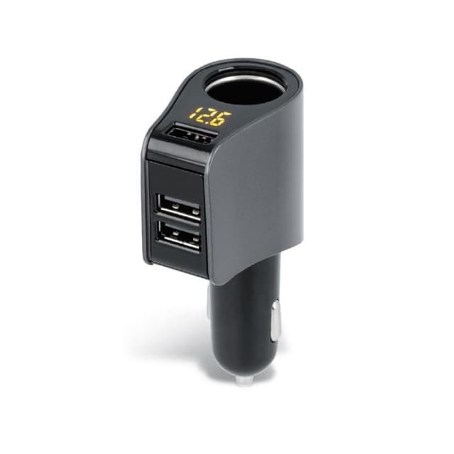 Forever billader, 3xUSB 3,1A, 12V-uttak 10A