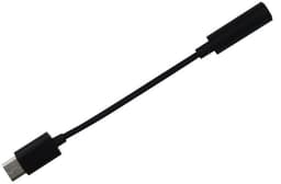 USB-C til 3,5 mm adapter, svart