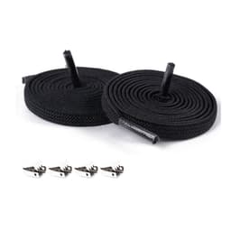 Elastiske skolisser - 3 par Sort