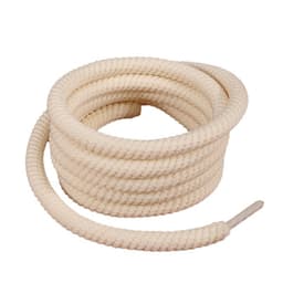 120cm runda tjocka skosnören 2-par beige