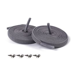 Joustavat kengännauhat - 3 paria Tummanharmaa