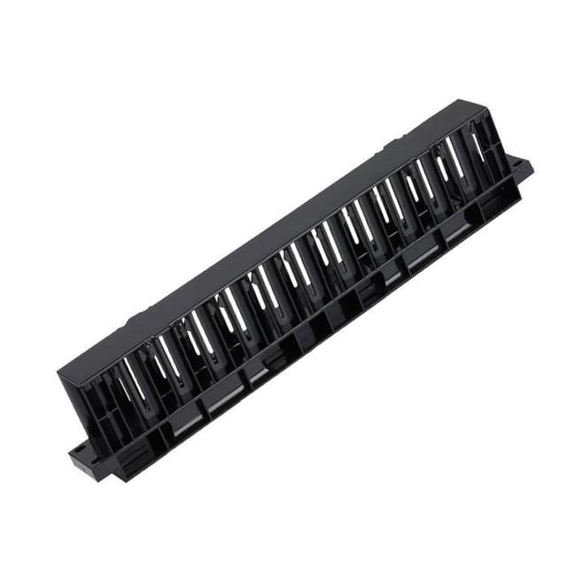 deltacoimp 19"" cable management, plastic, rounded corners, 1U