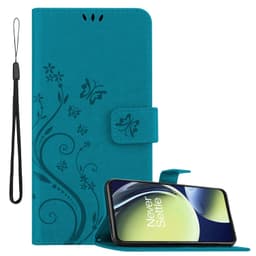 OnePlus Nord CE 3 Lite 5G Pungetui Cover Blomster (Blå)