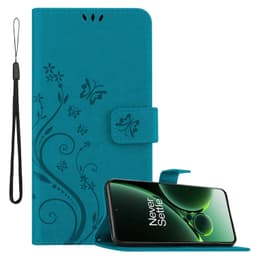OnePlus Nord 3 5G Pungetui Cover Blomster (Blå)