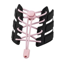 No-tie elastiske skolisser Rosa
