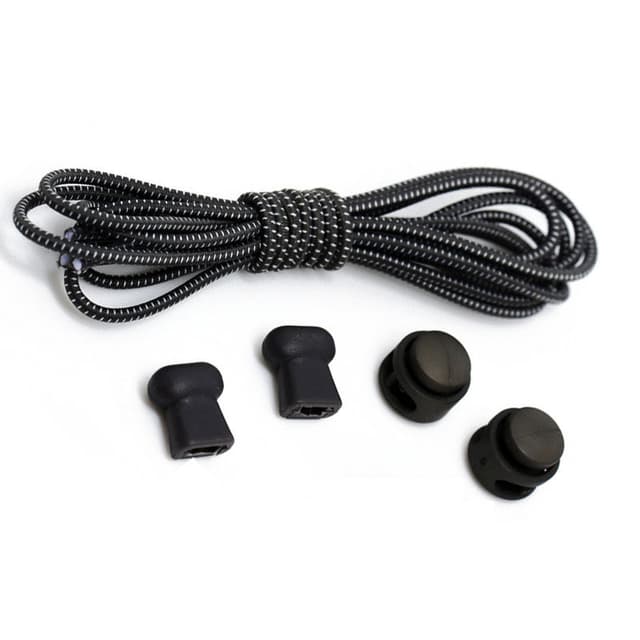 No Tie Elastiske skolisser - 3 par Hvit