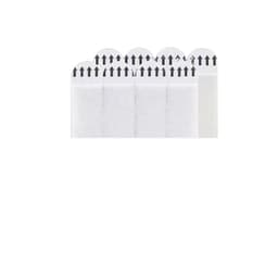 INF Uudelleenkäytettävät kuvan ripustusnauhat koukku ja silmukkateippi 12 paria Valkoinen 20 x 46 mm