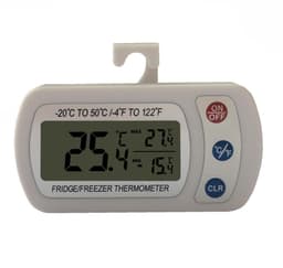 Digital kyltermometer med krok Vit