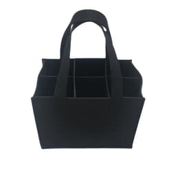 Flaskepose til 6 flasker - Filt Sort