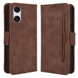 Tegnebogstelefontaske til Sony Xperia 10 VI - Brun