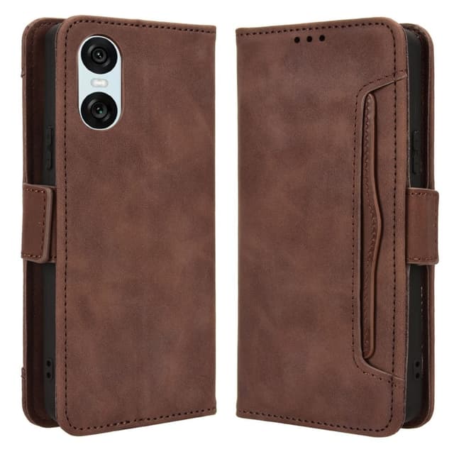 Til Sony Xperia 10 VI Lommebok-deksel - Brun