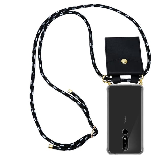 Nokia 5.1 PLUS / X5 Skal Fodral Kedja (Svart)