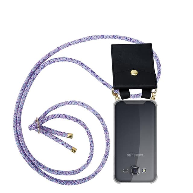 Samsung Galaxy J5 2015 Skal Fodral Kedja (Lila)