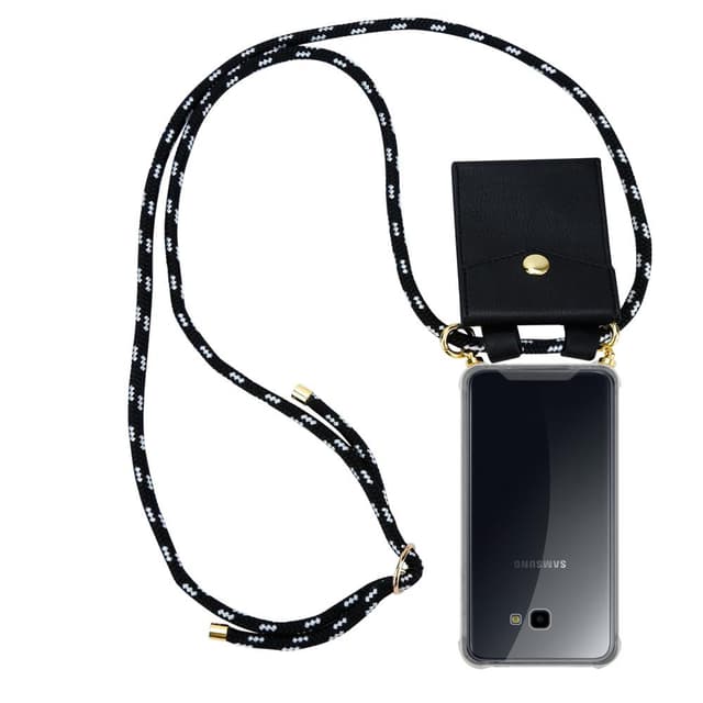 Samsung Galaxy J4 PLUS Skal Fodral Kedja (Svart)