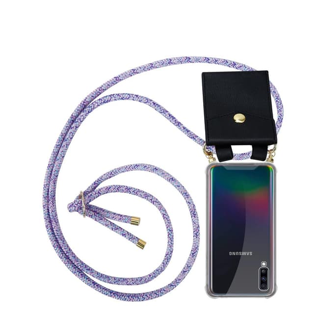 Samsung Galaxy A70 / A70s Skal Fodral Kedja (Lila)