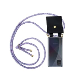 Samsung Galaxy A51 4G / M40s Skal Fodral Kedja (Lila)