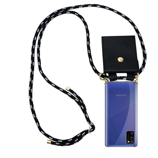 Samsung Galaxy A41 Skal Fodral Kedja (Svart)