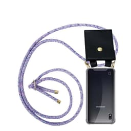 Samsung Galaxy A10 / M10 Deksel med Halskjede (lilla)