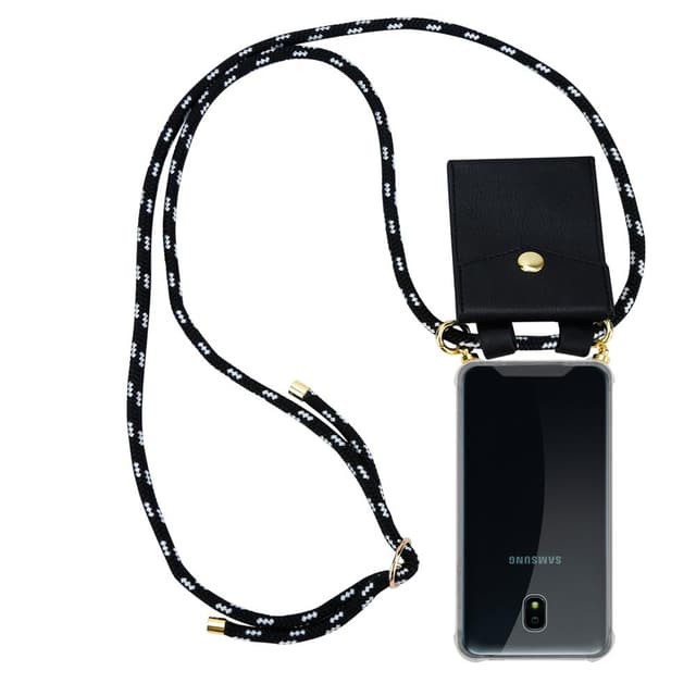 Samsung Galaxy J3 2018 Skal Fodral Kedja (Svart)