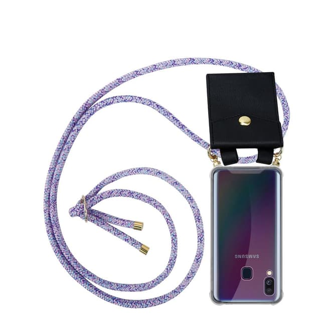 Samsung Galaxy A40 Skal Fodral Kedja (Lila)