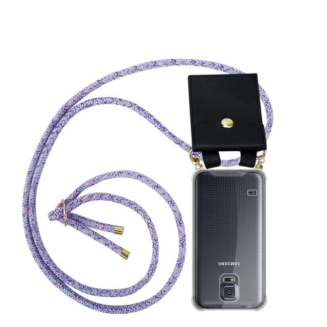 Samsung Galaxy S5 / S5 NEO Skal Fodral Kedja (Lila)