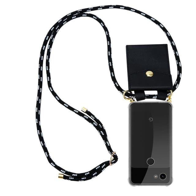 Google PIXEL 3A XL Skal Fodral Kedja (Svart)