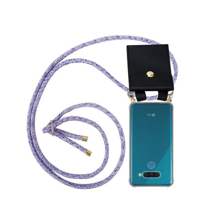 LG Q60 Skal Fodral Kedja (Lila)