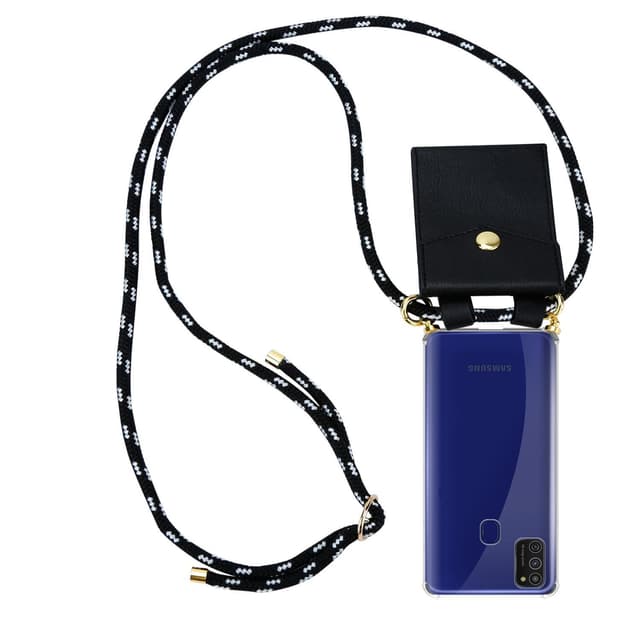 Samsung Galaxy M21 / M30s Skal Fodral Kedja (Svart)