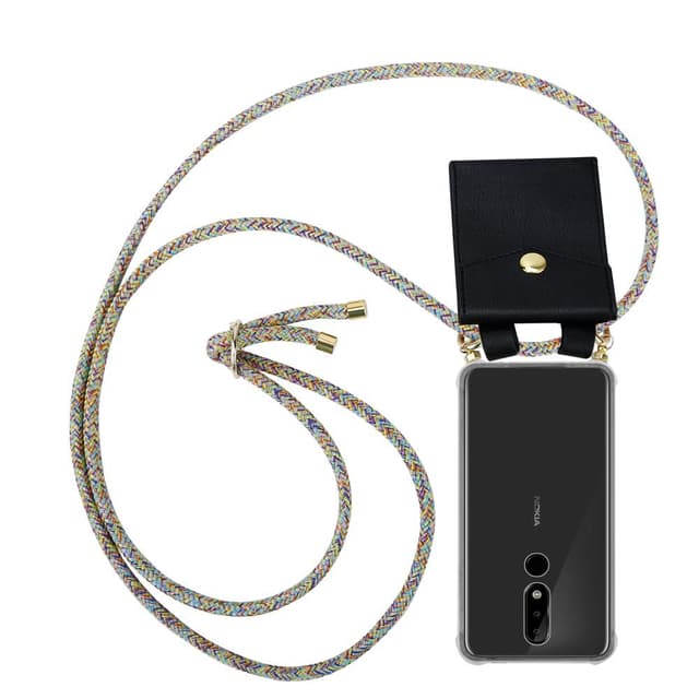 Nokia 5.1 PLUS / X5 Skal Fodral Kedja (Gul)
