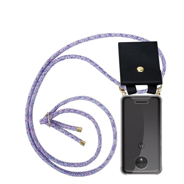 Motorola MOTO C Skal Fodral Kedja (Lila)