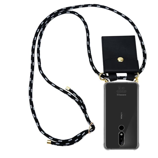 Nokia 3.1 PLUS Skal Fodral Kedja (Svart)