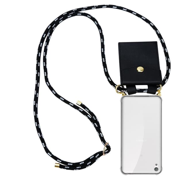 Sony Xperia E5 Skal Fodral Kedja (Svart)